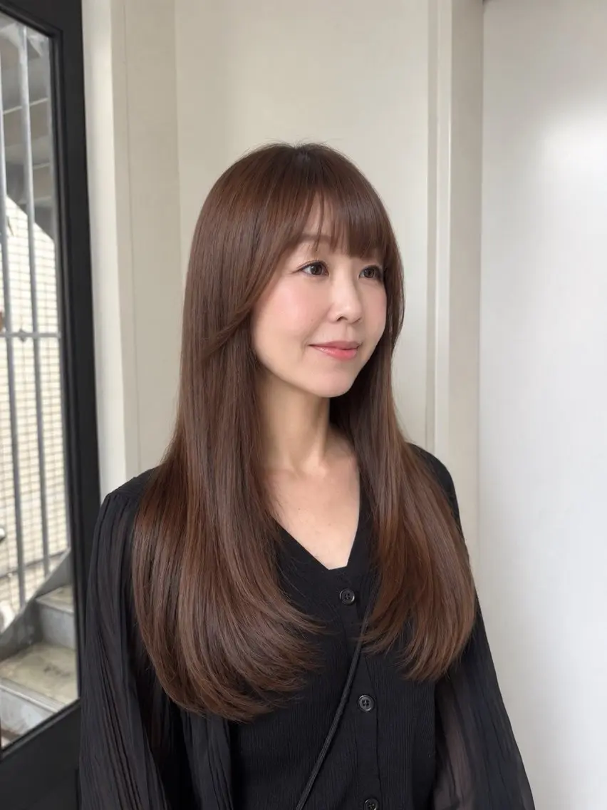 セミロング ヘアカラー 藤井佳音 /無料カット募集🪞のヘアスタイル