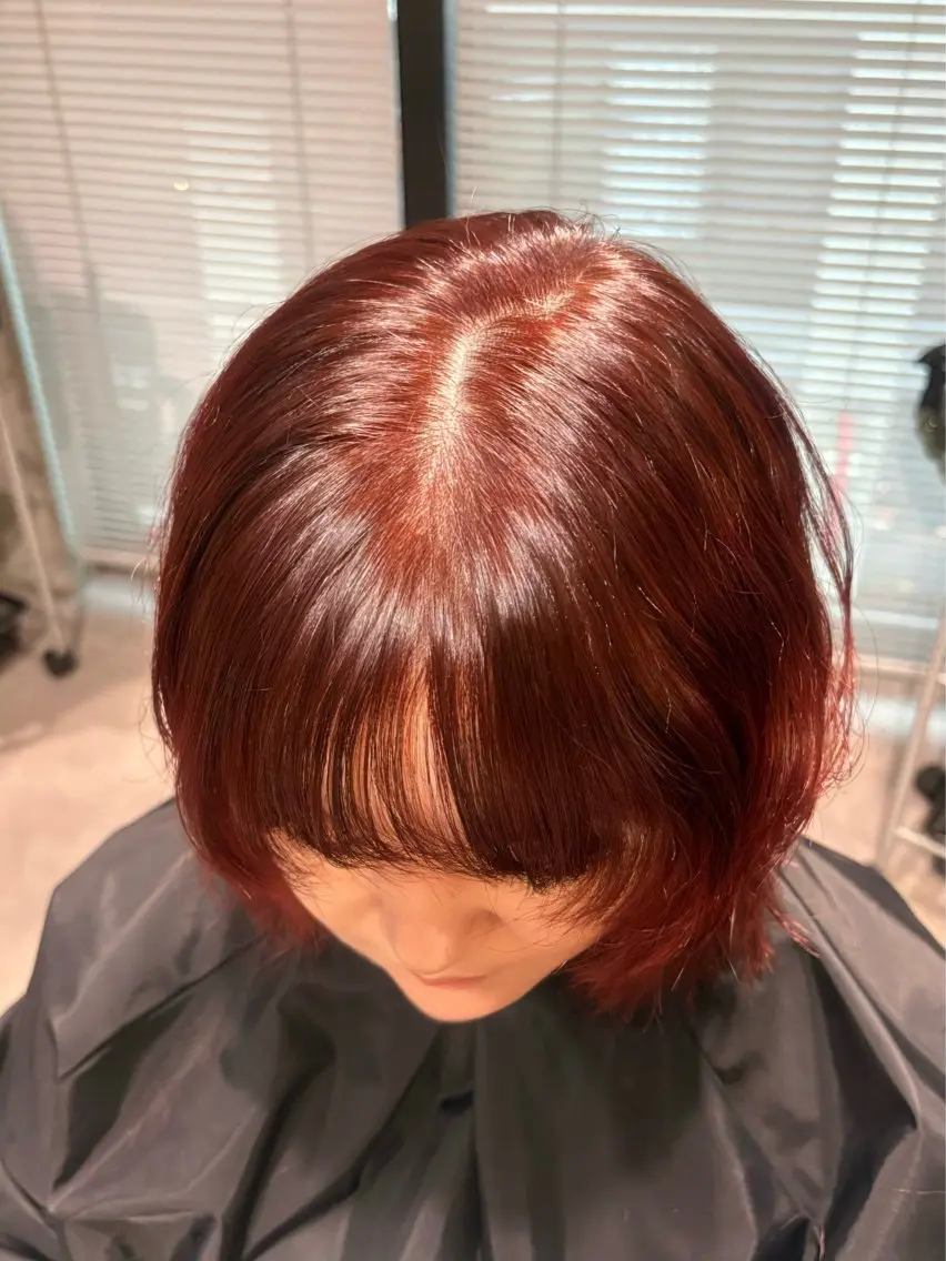 ミディアム カット ヘアカラー ︎︎ HINAのヘアスタイル