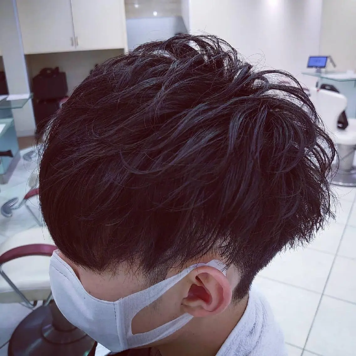 ショート パーマ メンズ マッシュ メンズパーマ 🐺デザインウルフ / 一ノ瀬 凌🐺のヘアスタイル