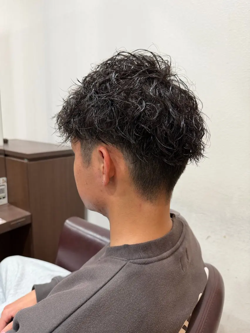 パーマ メンズ メンズパーマ カット パーマ 仲井 充のヘアスタイル