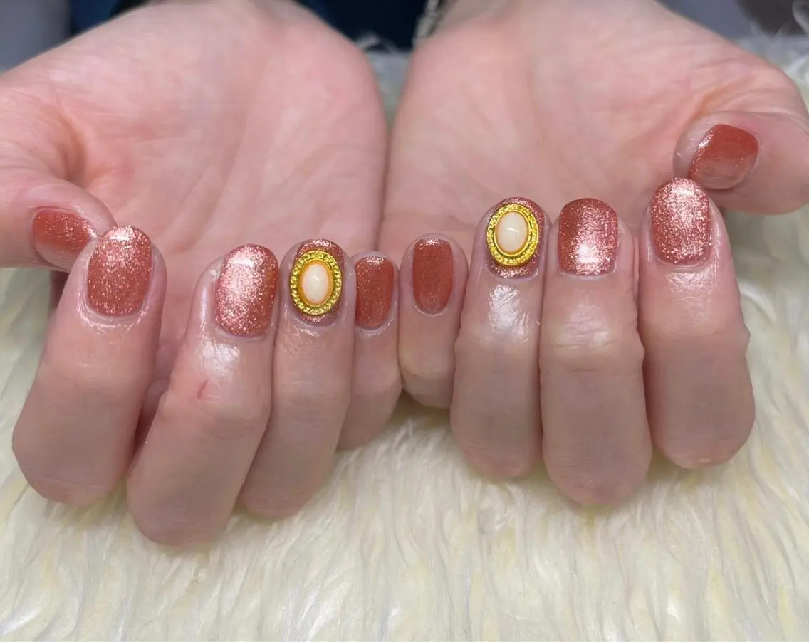 ネイル 長さ出し ジェルネイル 卒業式 韓国ネイル マグネットネイル ハンドネイル Nail&eye Belire 新宿のネイルデザイン