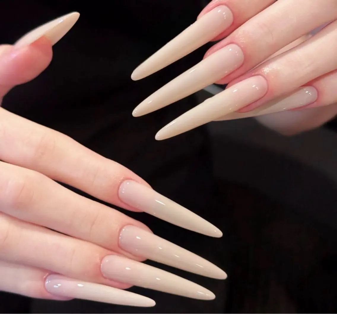 【Hand】オフ無し💛長さだし ワンカラーorラメの写真