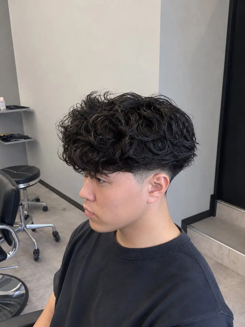 メンズ カット パーマ メンズ特化 ハヤトのヘアスタイル