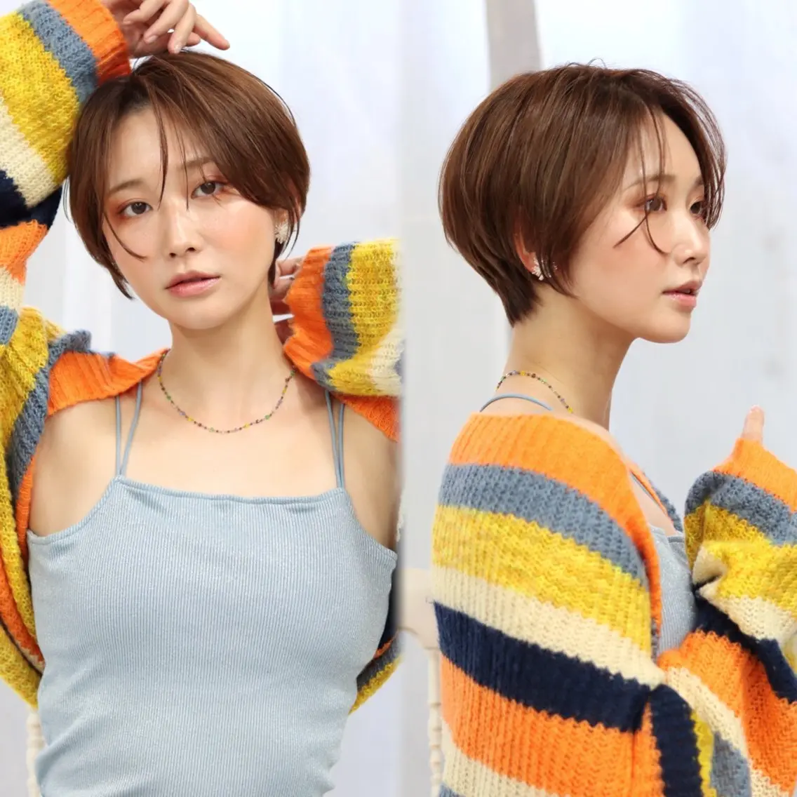 ショート 艶髪 垢抜けカラー 🫧渡邉優星のヘアスタイル