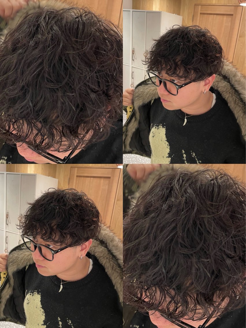 Men's ナチュラルパーマの写真