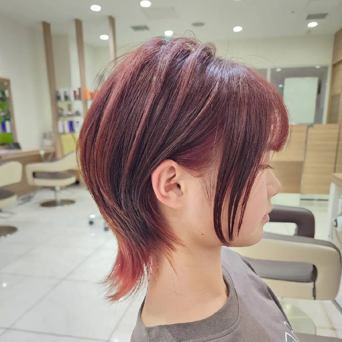 ショート カラー ブリーチ インナーカラー ピンクカラー 髪質改善 ショートヘア カット ヘアカラー カラー特化🔥中村 和貴<Ash津田沼>のヘアスタイル