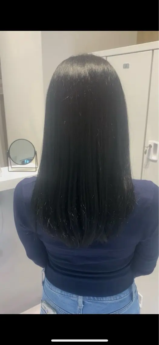 セミロング カラー 透明感カラー 癖毛改善縮毛矯正 /中山なかやまのヘアスタイル