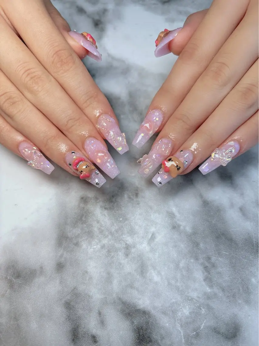 ネイル ハート ハンドネイル Kayo 💅のネイルデザイン