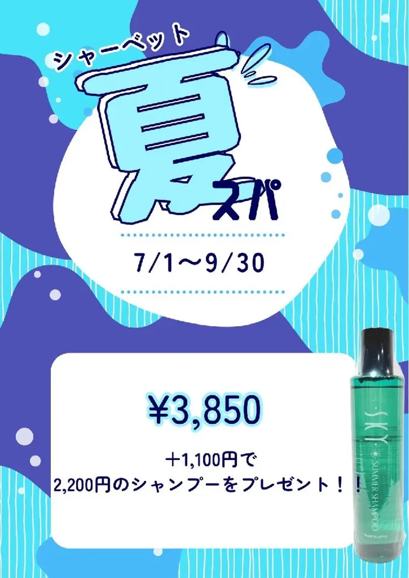​【7/1〜9/30限定☀️】すっきり爽快夏のクールヘッドスパ🍉の写真