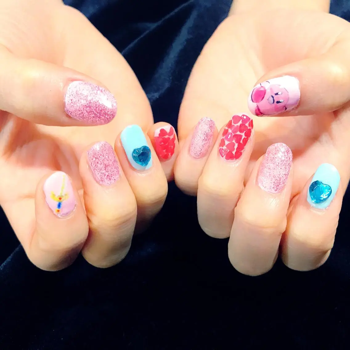 ネイル ジェルネイル パラジェル AOI✩⡱ 。のネイルデザイン