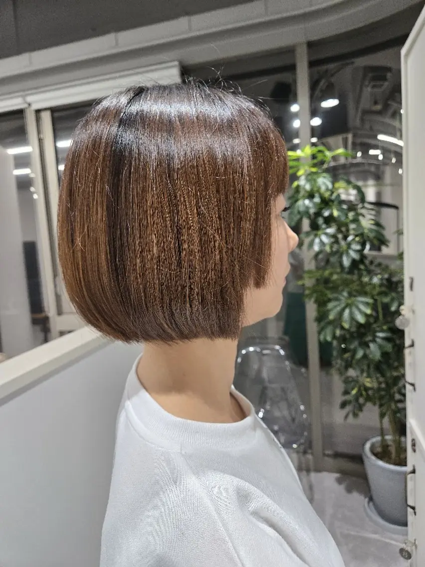 ミディアム 姫カット ショート/ボブ/中村 遥香 🧸🤍のヘアスタイル