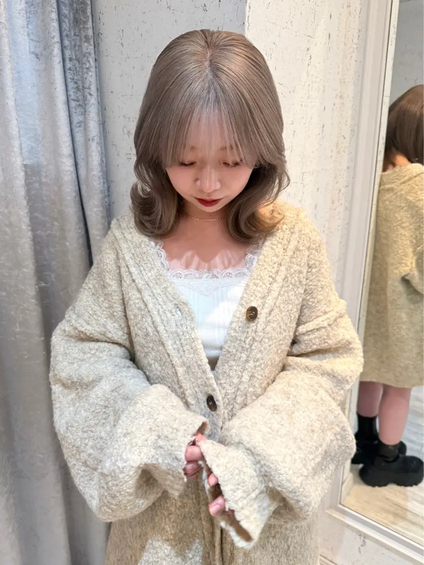 ミディアム カラー カット ヘアカラー トリートメント mai / linoah˚✧のヘアスタイル