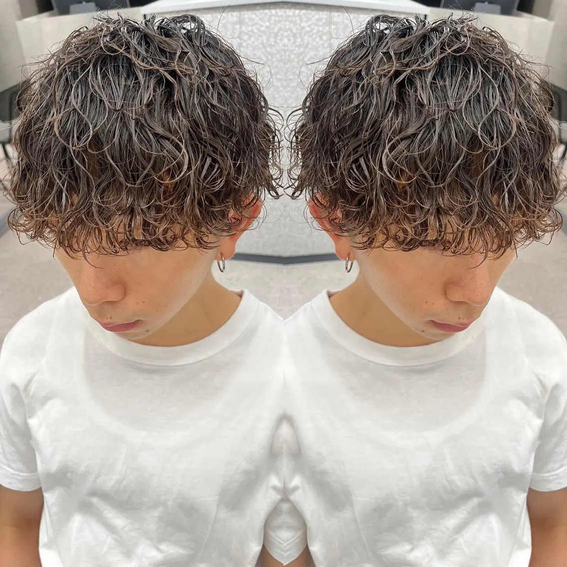 パーマ メンズ カット パーマ 🍐シャドウパーマ メンズ特化/守岡🍐のヘアスタイル