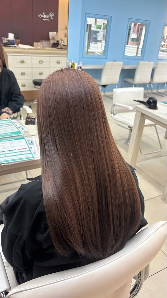ロング カラー ヘアカラー トリートメント まい｜ カラー🌿のヘアスタイル