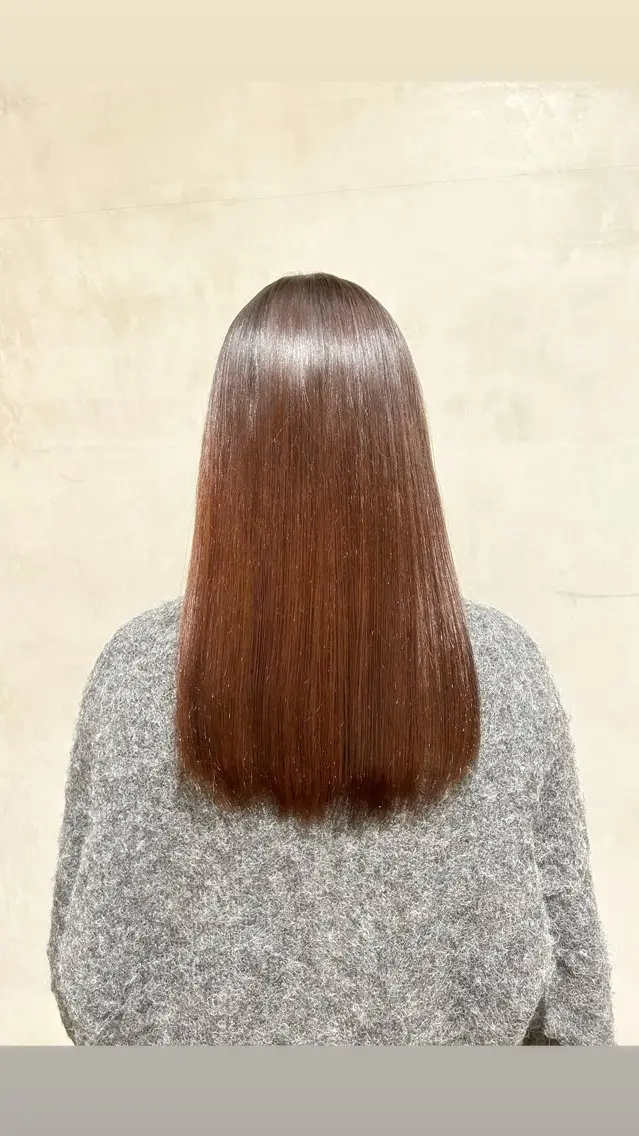 ロング 縮毛矯正 タナカ カナ🫧のヘアスタイル
