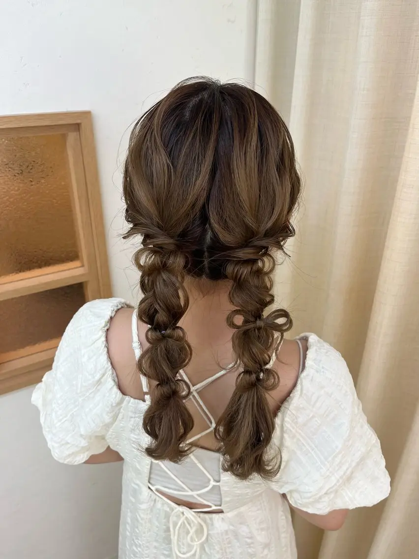 ヘアアレンジ ツインテール ヘアセット 参列・イベントヘア♡ ゆいなのヘアスタイル