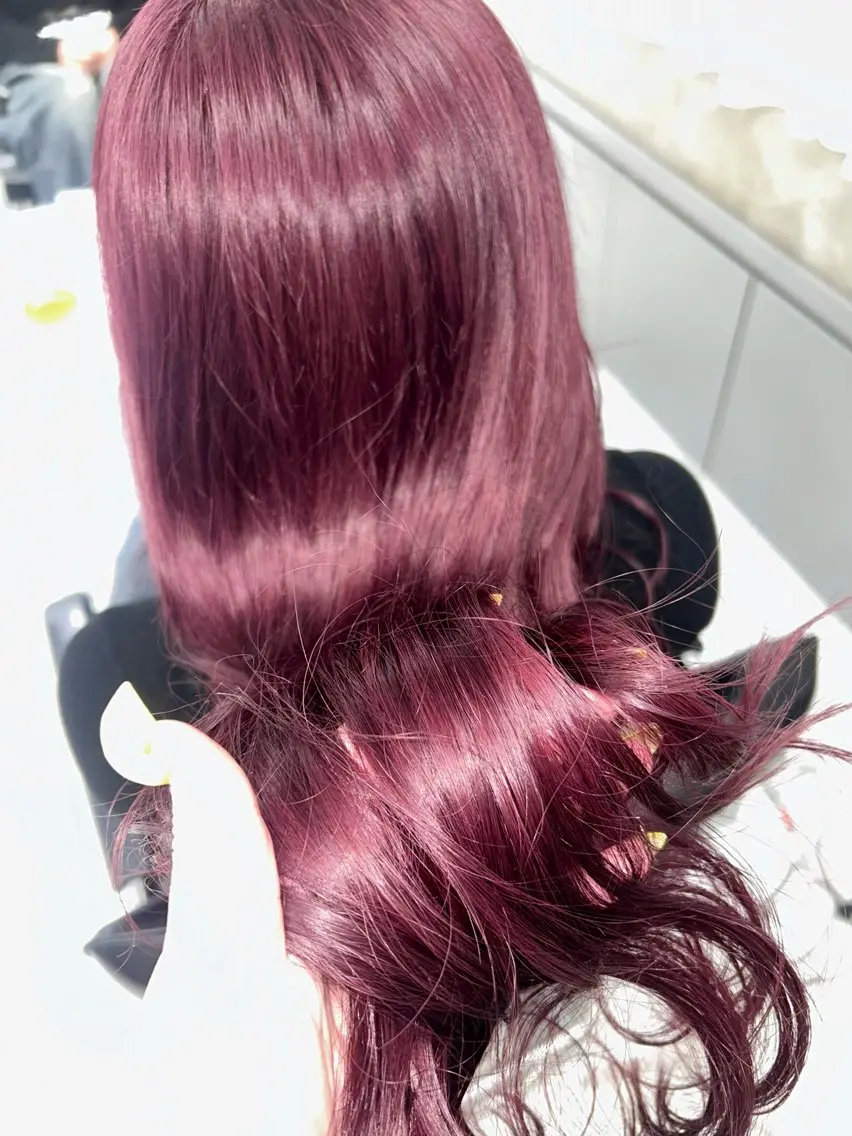 カラー ブリーチ ヘアカラー Akari🧬レイヤ ー/ハイトーン/天神のヘアスタイル
