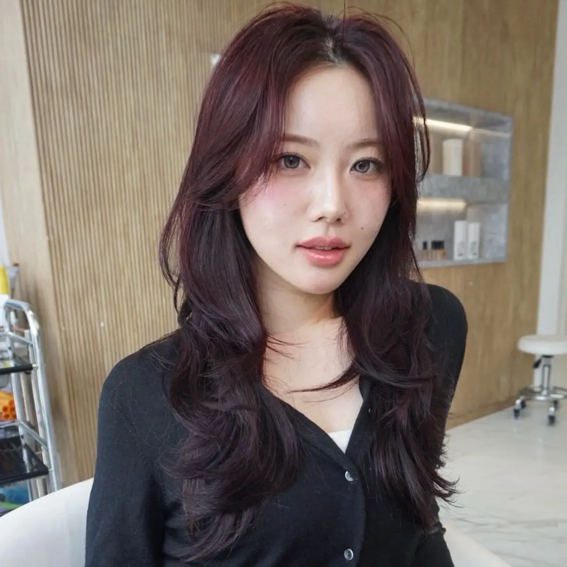 セミロング カラー カット ヘアカラー トリートメント DEAN JECYのヘアスタイル