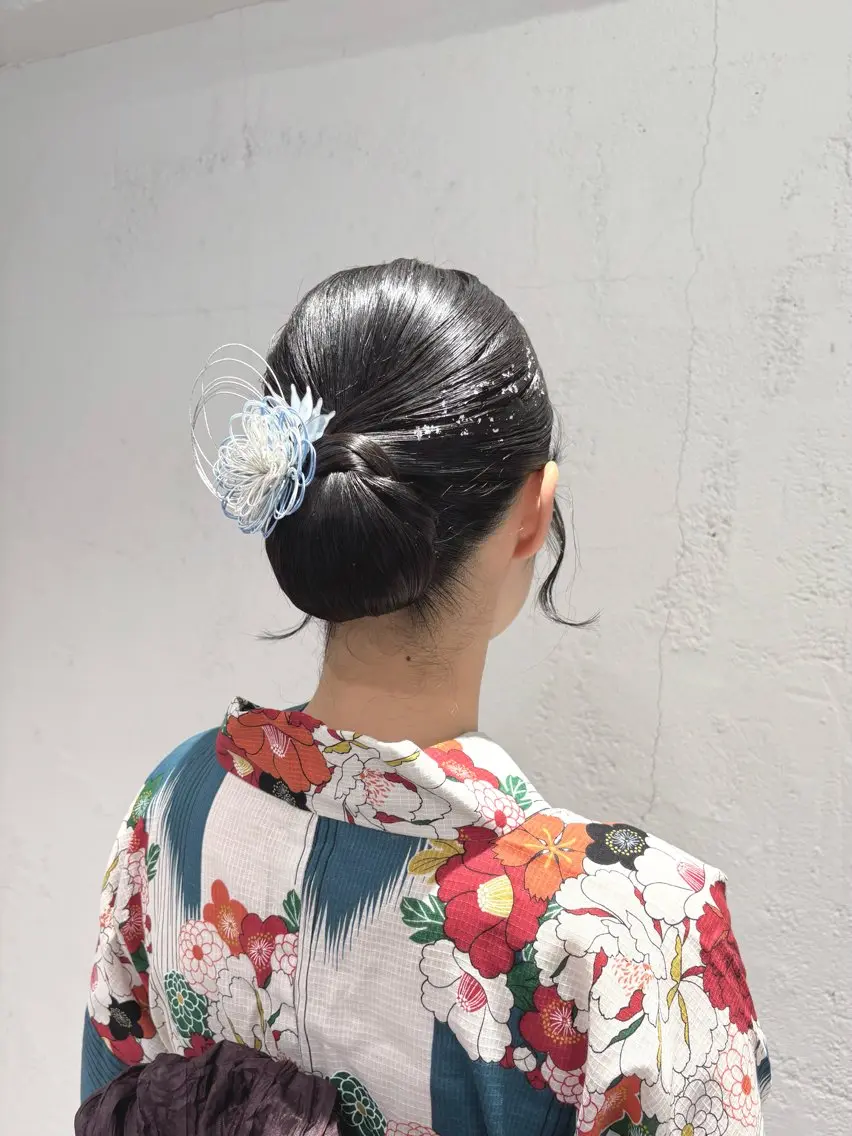 【土日祝限定🌻】 🍧浴衣 着付け&ヘアセット/ペアOK🙆🏻‍♀️の写真