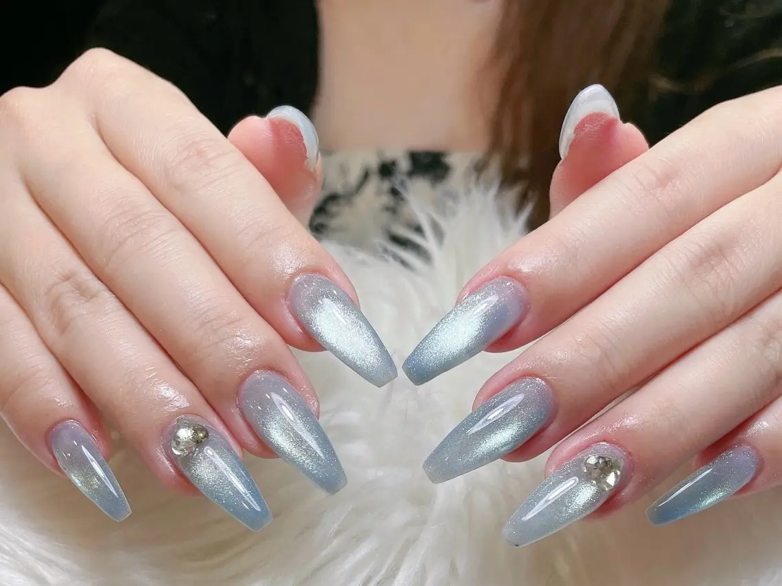 ロング 韓国風ヘア ハンドネイル ハンドケア HEAVEN Nail 池袋のネイルデザイン