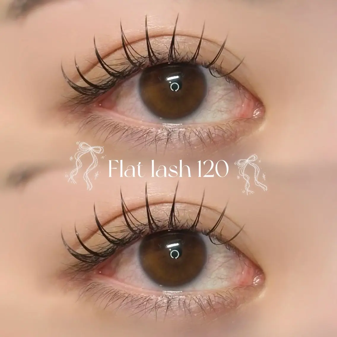 ⌇エクステ人気メニュー⌇フラットラッシュ120本🎀の写真