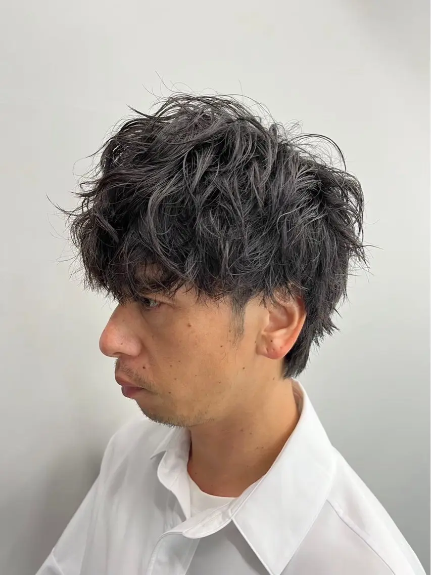ショート パーマ メンズ マッシュ メンズパーマ 坂本響 メンズカット/パーマのヘアスタイル