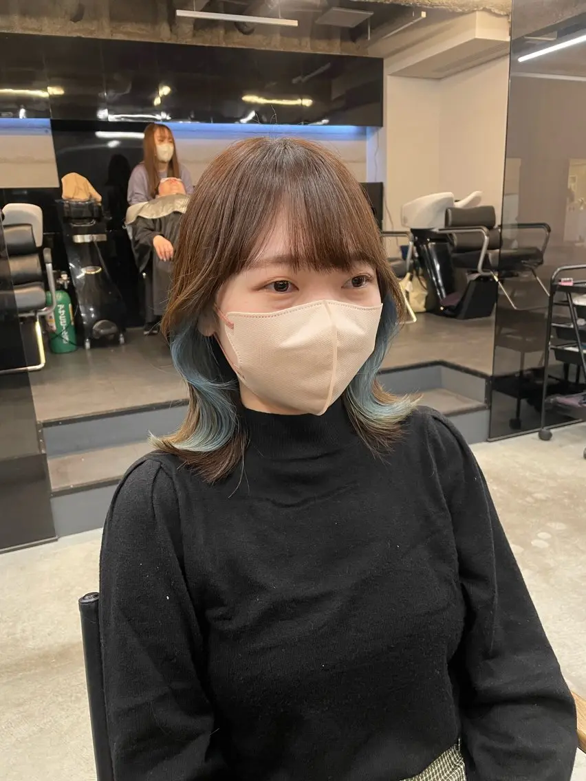 ミディアム 伊藤 莉奈　韓国ヘアのヘアスタイル