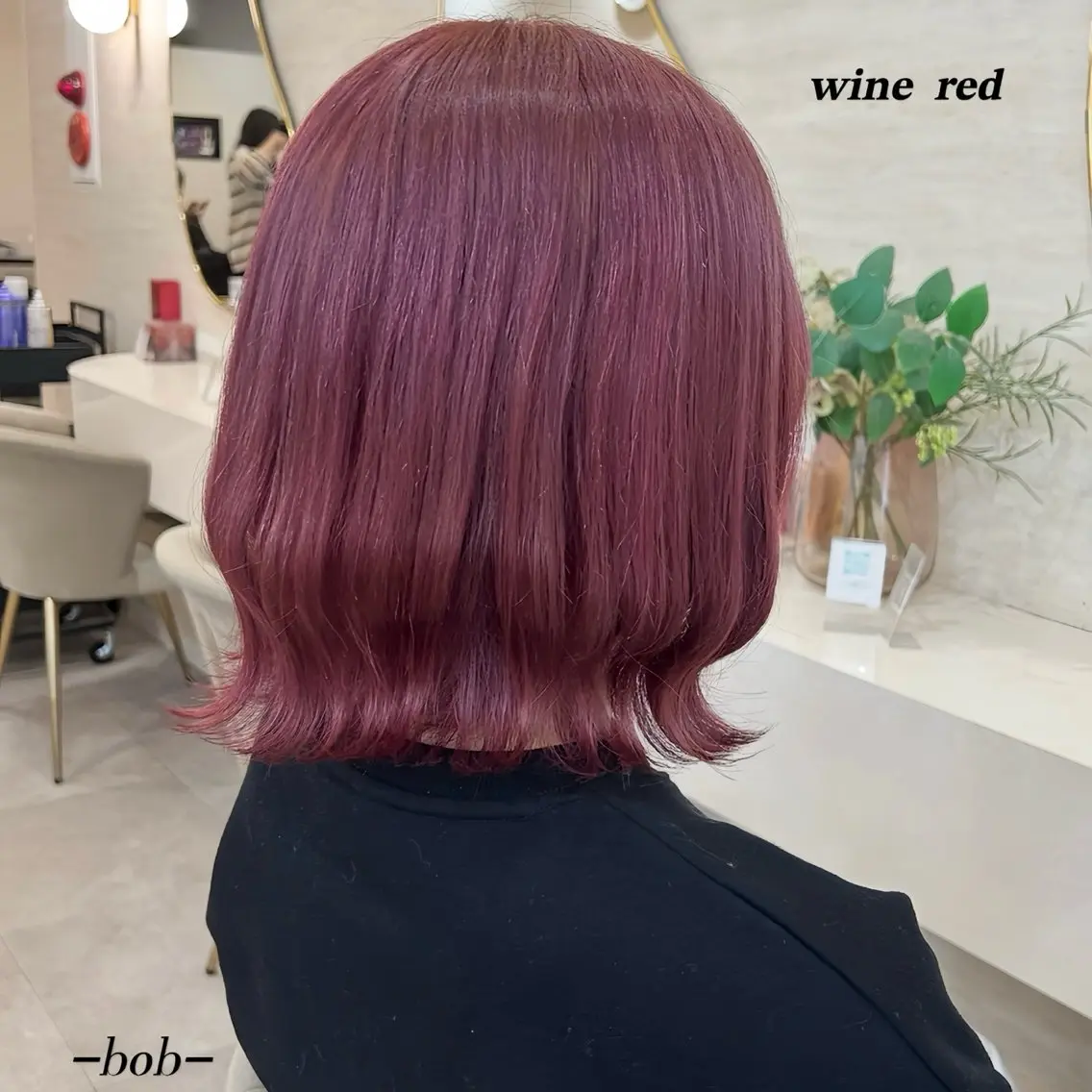 ミディアム カラー ヘアアレンジ 切りっぱなしボブ レッドカラー ボブ 似合わせカット 外ハネヘア カット ヘアカラー トリートメント 🪽あゆむ｜熊谷ボブ ・レイヤーボブ🫧のヘアスタイル