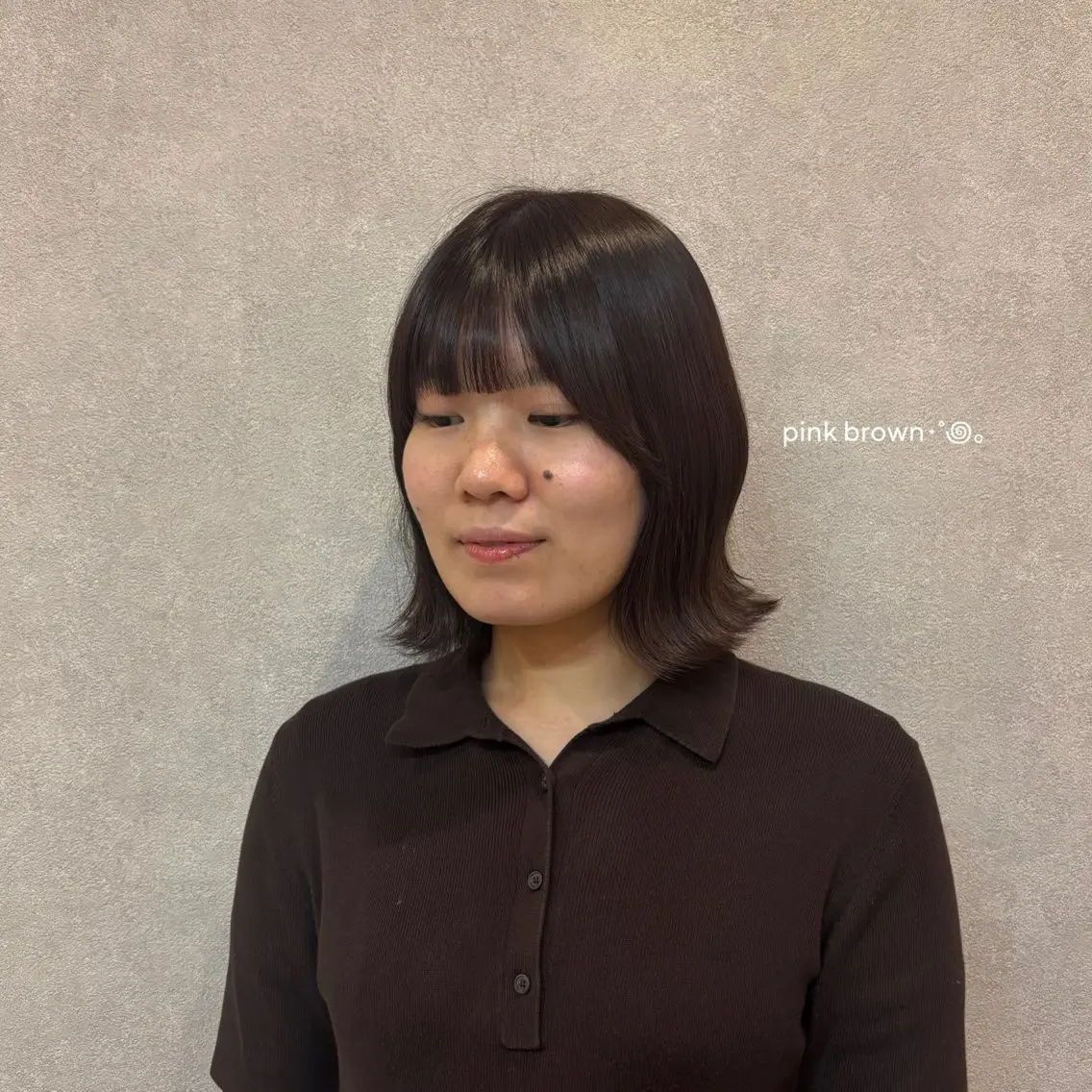 ミディアム ヘアカラー 🩶透明感カラー🩶 ミズキのヘアスタイル
