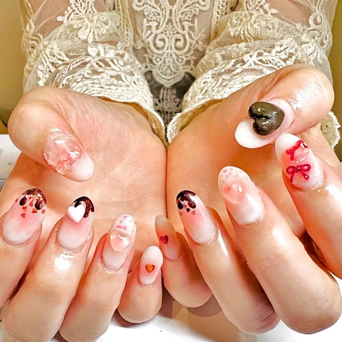 セミロング ハンドネイル Nail Salon midnightのネイルデザイン