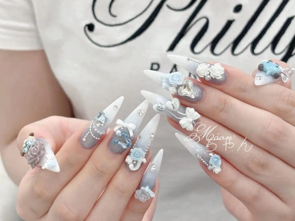 ネイル 長さ出し 韓国ネイル スカルプネイル ワンホンネイル ハンドネイル ハンドケア MUNI🎀  NAIL のネイルデザイン