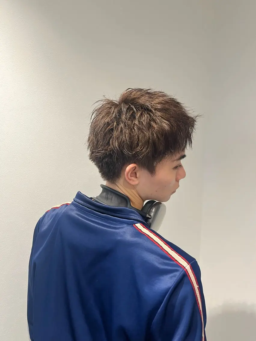メンズ アップバング メンズ特化美容師 水野友貴のヘアスタイル