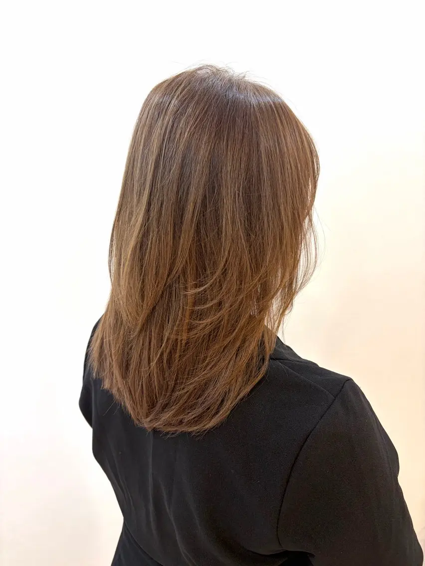 ミディアム カラー カット ヘアカラー トリートメント 髪質改善/白髪染め ヘッドスパ/片岡良太のヘアスタイル