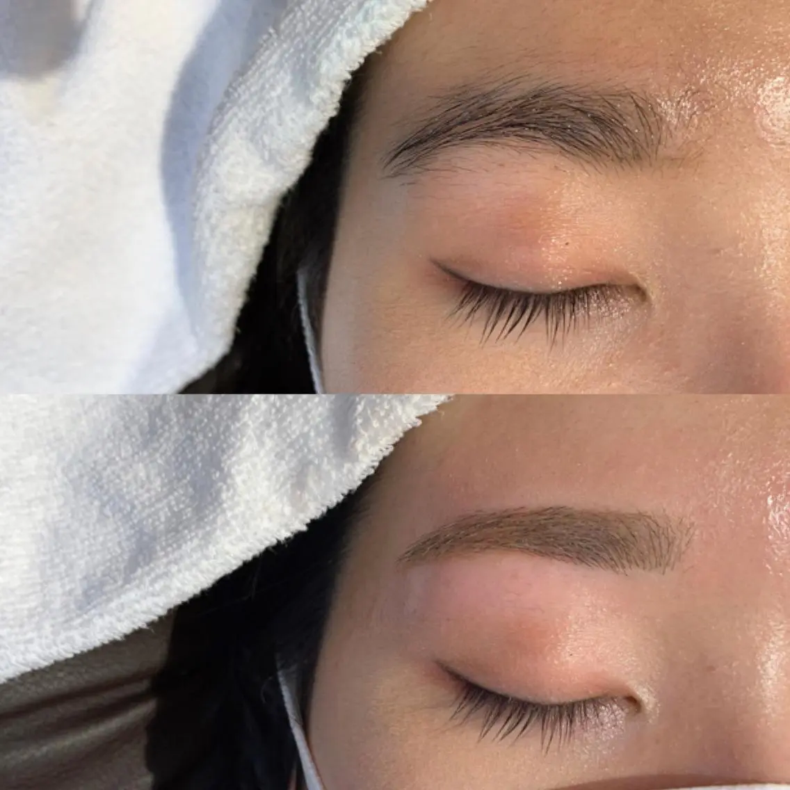 アイブロウ 眉毛ワックス脱毛 litva 鏡ほのかの眉毛・アイブロウイメージ