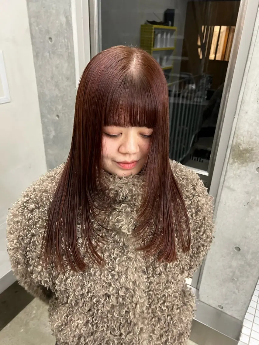 【朝の時短🤍】前髪カット+前髪縮毛矯正✨似合わせ顔まわりカット/時短/艶髪の写真