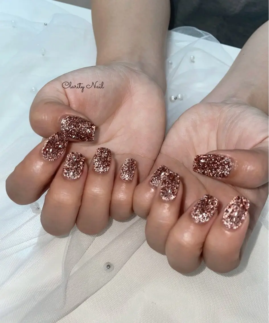 ネイル フラッシュネイル ワンカラーネイル ハンドネイル Clarity Nailのネイルデザイン