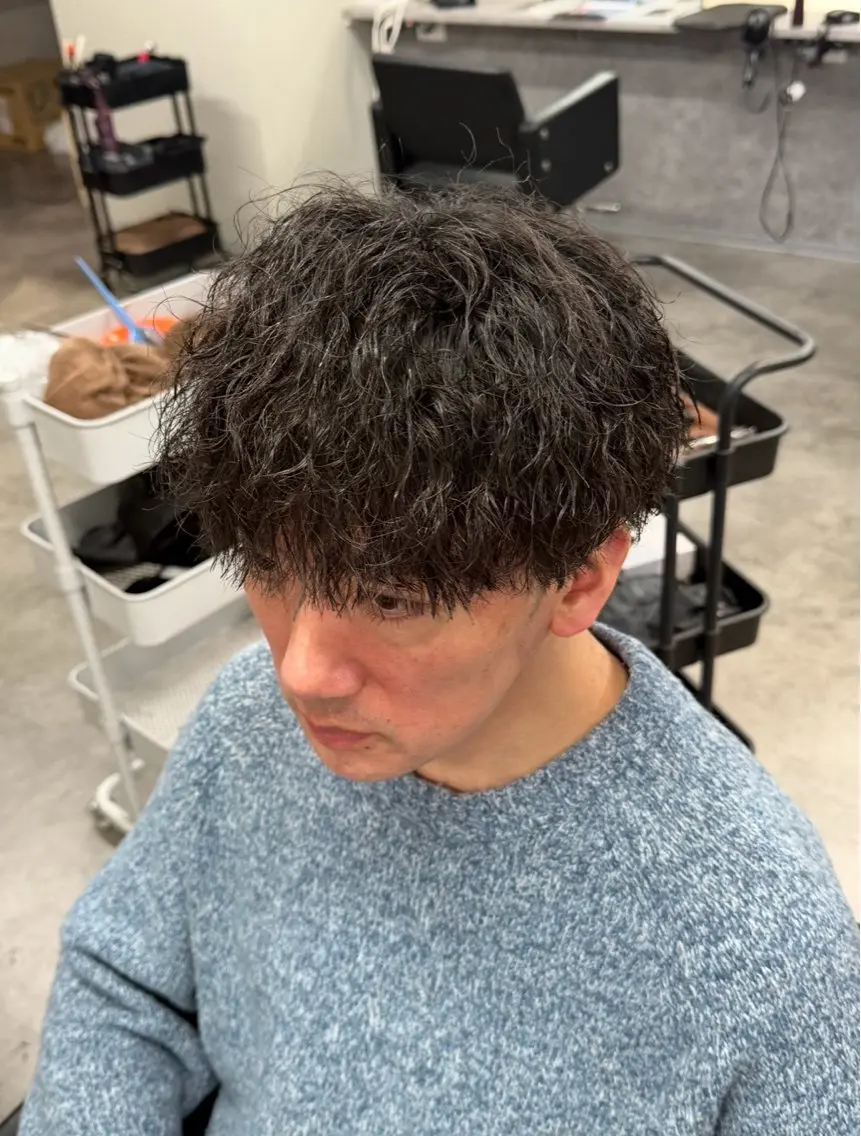 パーマ カット パーマ シャドウパーマ/立川 メンズ/コタロウのヘアスタイル