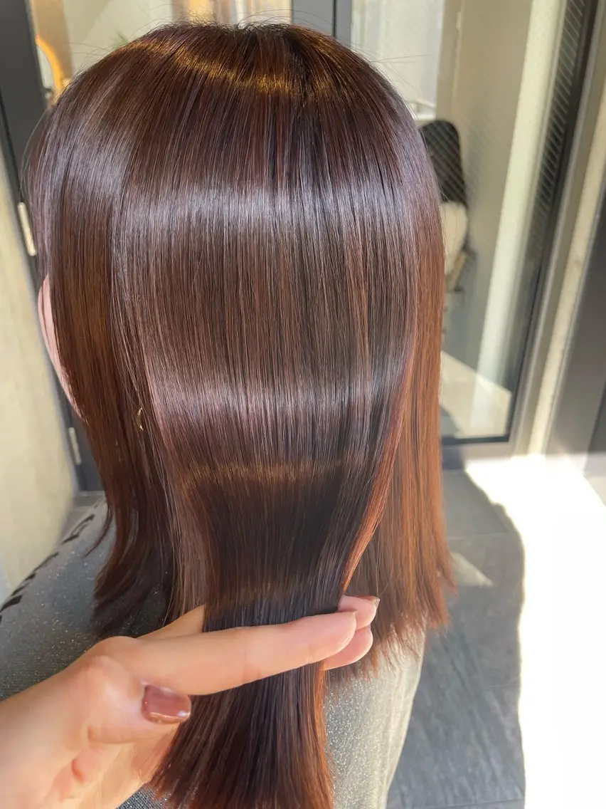 【クセが気になる方へ】 Premium艶髪ストレート(縮毛矯正)+カット ¥19900の写真