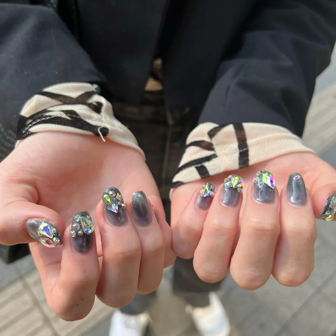 ネイル ハンドネイル 韓国🩶Y2Kネイル 💫くれはのネイルデザイン