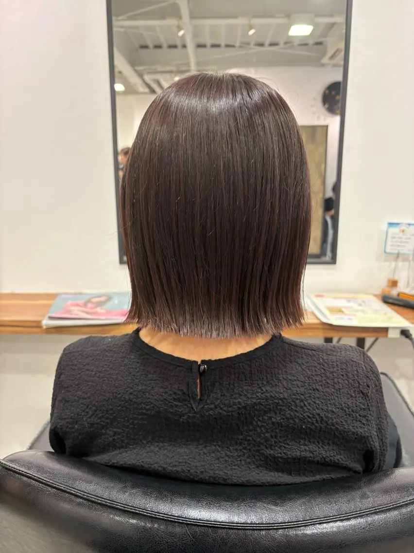 ショート ボブレイヤー ボブ レイヤーカット 中江 翔のヘアスタイル