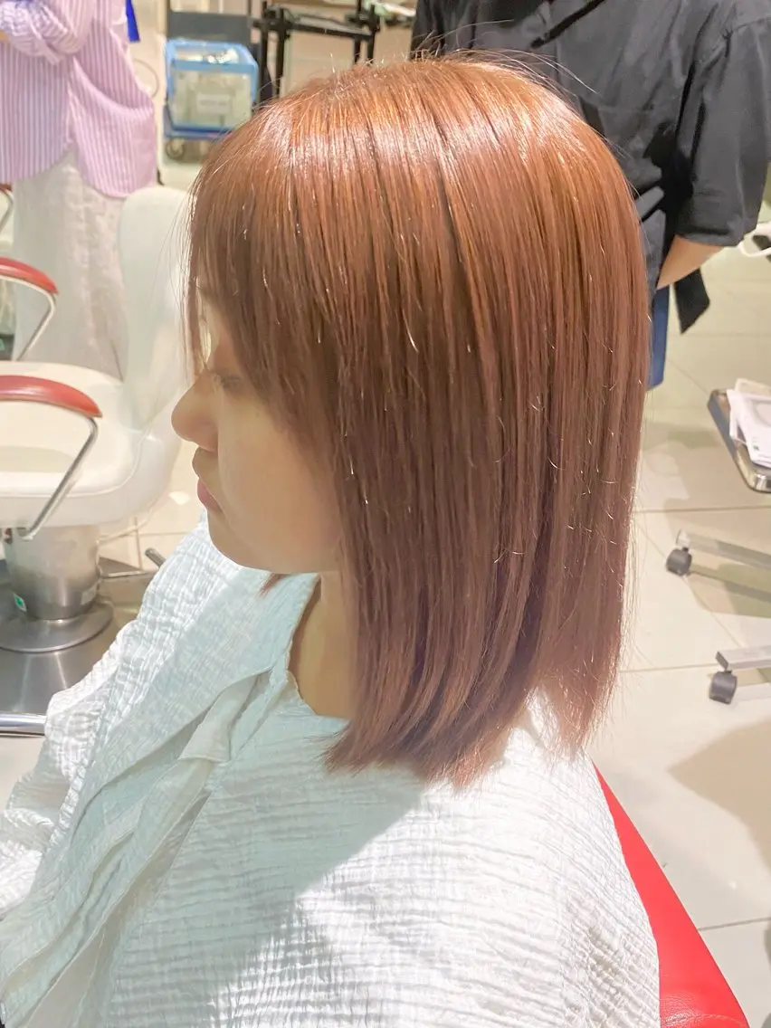 前髪の縮毛矯正+カット+oggiottoトリートメントの写真