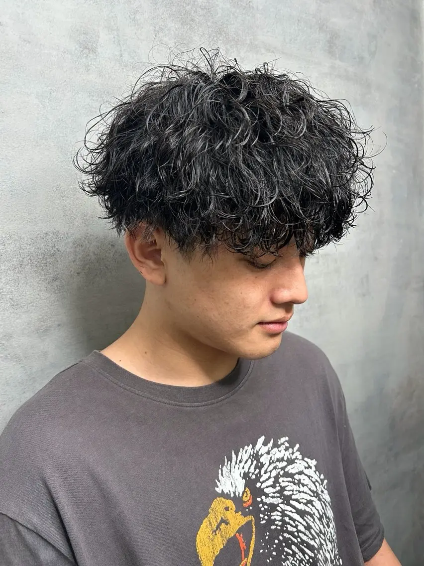 パーマ メンズ 静岡 / 毛流れ特化 /下居真大のヘアスタイル