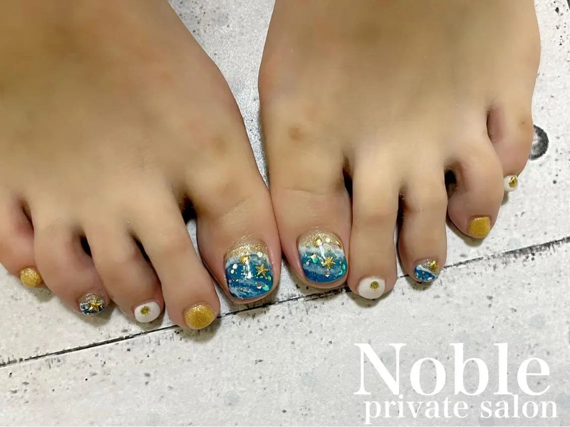 ネイル フットネイル プライベートサロン Nobleのネイルデザイン