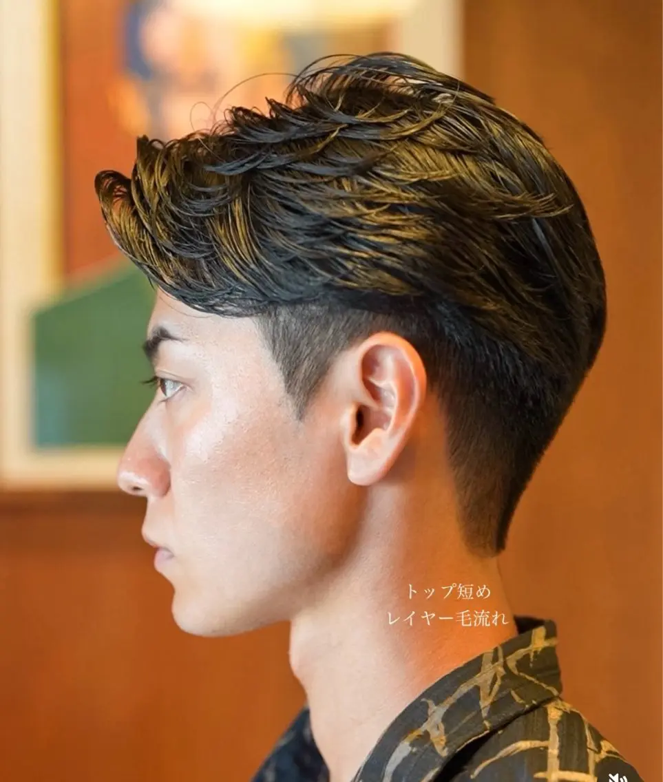 パーマ メンズ メンズショート タチカワユウキのヘアスタイル