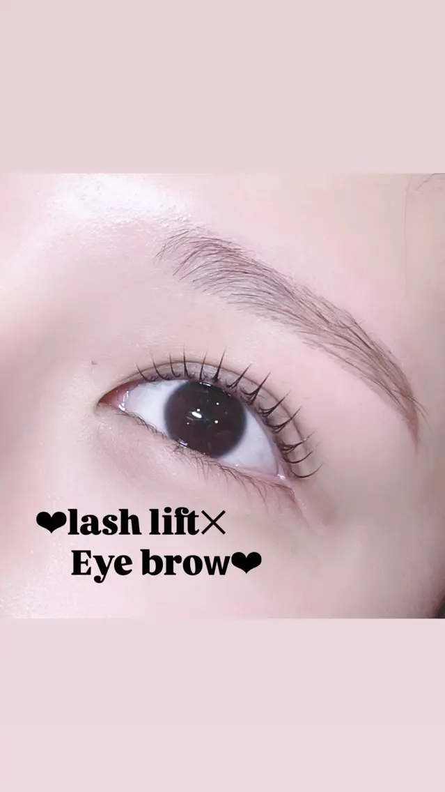 🖤🎀【人気セットメニュー】パリジェンヌラッシュリフト×アイブロウwax🎀🖤(指名料込)の写真