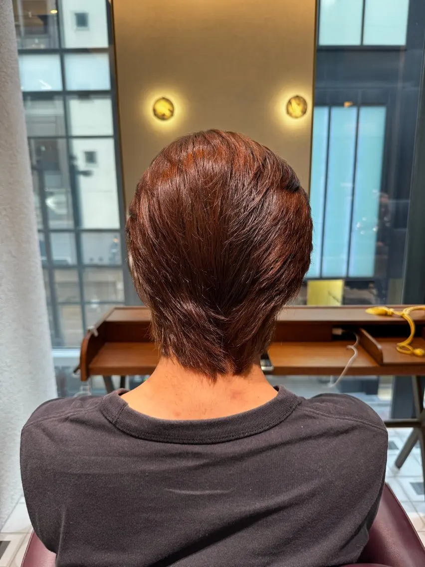 ショート メンズ カット ヘアカラー ヘッドスパ 🤍たむら みなみ 銀座🤍のヘアスタイル