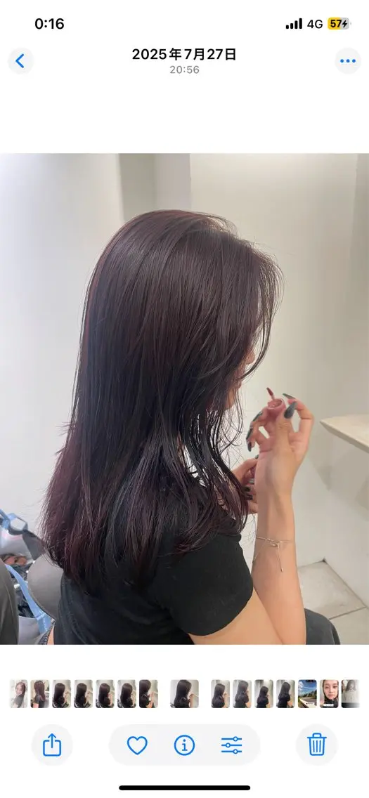 セミロング ヘアカラー 太田 遙のヘアスタイル