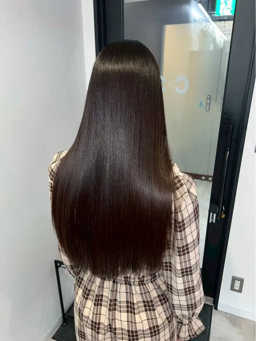 ロング 縮毛矯正 Marin 💗暖色カラー💗のヘアスタイル