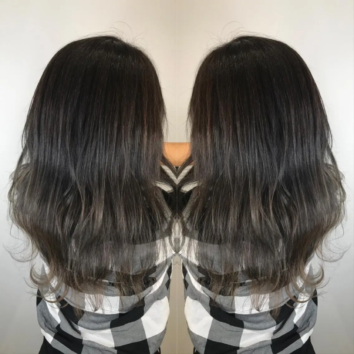 ミディアム カラー ヘアカラー トリートメント 大橋 輝久のヘアスタイル