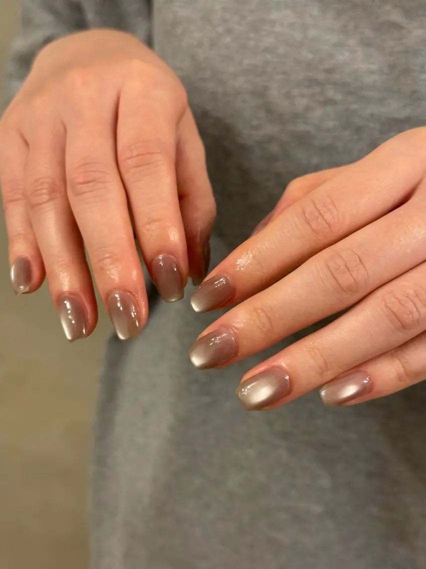 ネイル マグネットネイル マグネットワンカラー ワンカラーネイル ハンドネイル filonnail asukaのネイルデザイン
